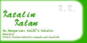 katalin kalan business card